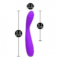 Classic G-Spot Vibrator, 12 Function, Silicone, PURPLE